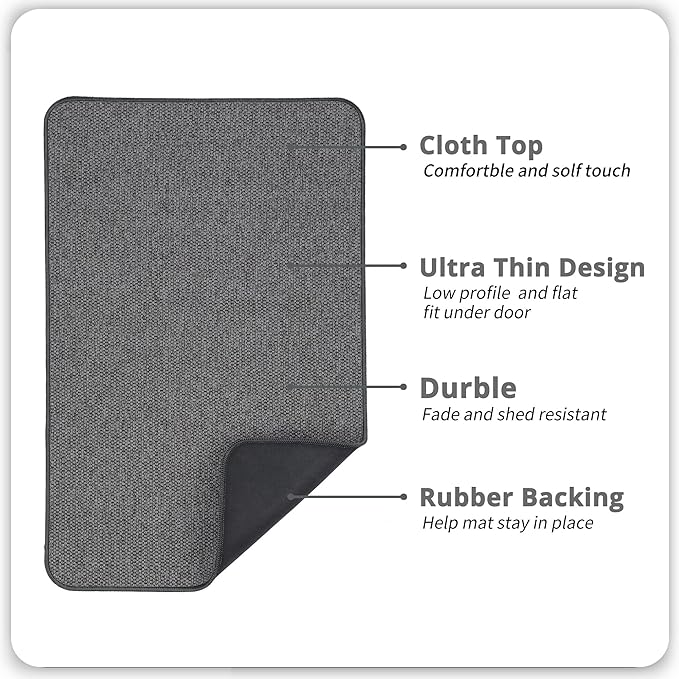 Bath Mat, Ultra Thin Bathroom Runner Rugs, Large Bath Mats - Image 2