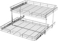 LOVMOR 2 Tier 31½"W x 21½"D, Individual Pull Organizer Kitchen Cabinet Storage by LOVMOR