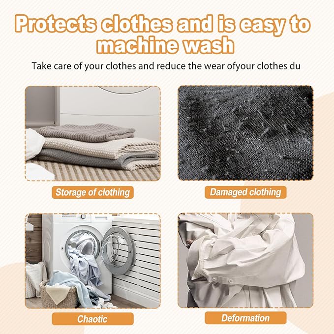 Mesh Laundry Wash Bags Set, 7 Piece Set of Laundry Bags - Image 6