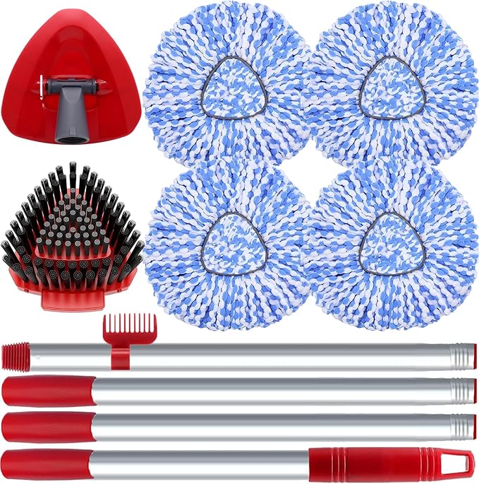 Spin Mop Head and Brush Replacement Compatible by Fatmass