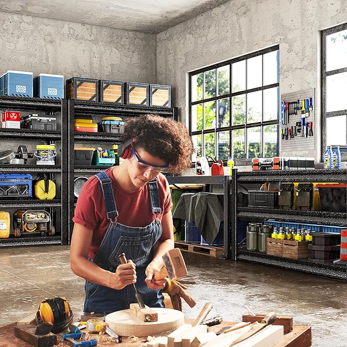 48" W Garage Shelving Heavy Duty，3000LBS Loads Adjustable Garage Storage Shelves - Image 2