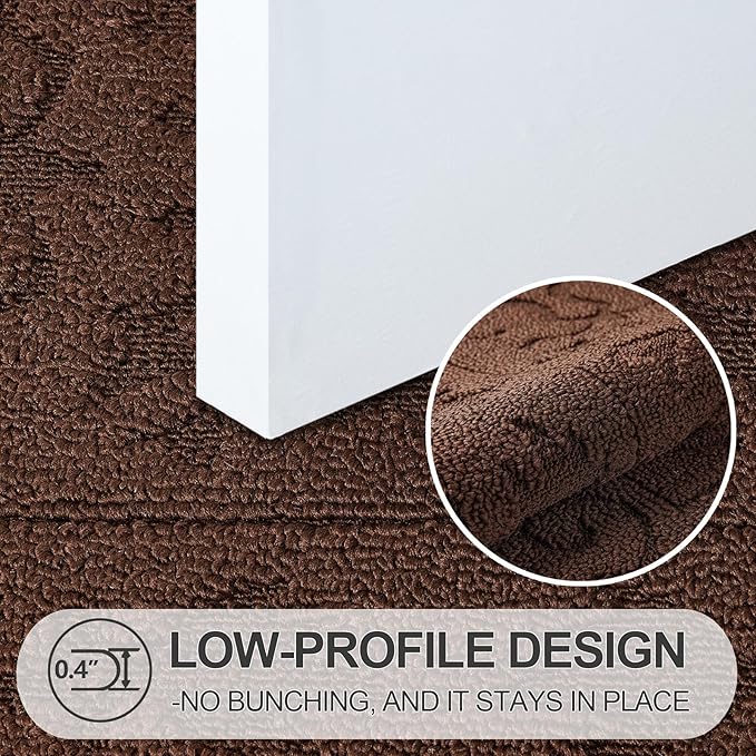 FONEYI Indoor Doormat, Front Back Door Mat 32"x40" Washable, Rubber Backing Non - Image 3