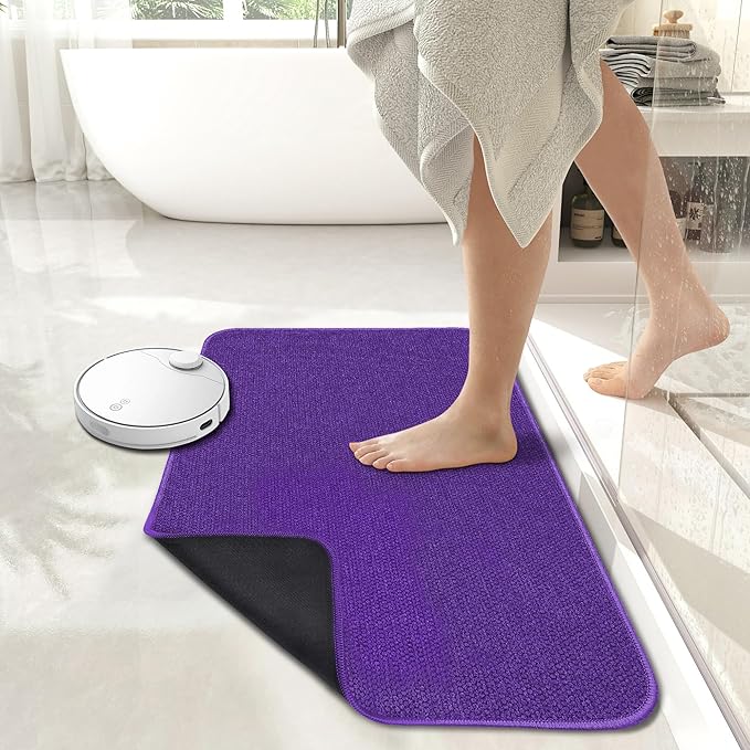 Bath Mat, Ultra Thin Bathroom Rugs, Rubber Bath Mats - Image 6