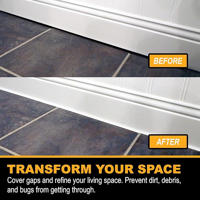 InstaTrim The Original Flexible Trim - 10ft Grey 1/2" Adhesive Trim - Image 9