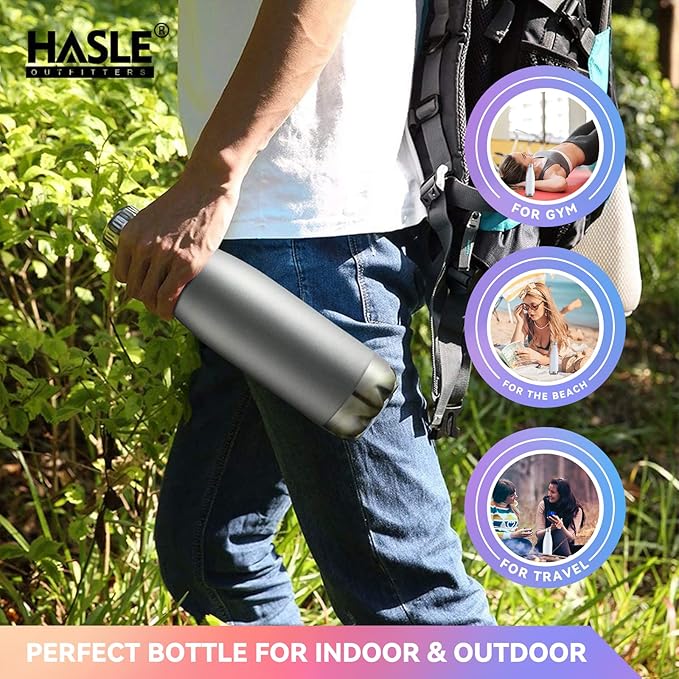HASLE OUTFITTERS 17oz Stainless Steel Water Bottles Bulk, Vacuum Insulated - Image 6