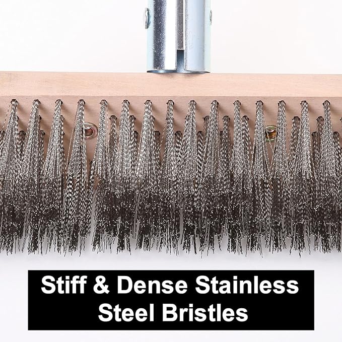 MAXMAN Stainless Steel Floor Scrubber Scrub Brush - Image 5