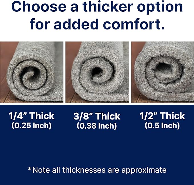RUGPADUSA - Eco-Plush - 6'x9' - 3/8" Thick - 100% Felt - Extra Cushioned Rug - Image 8