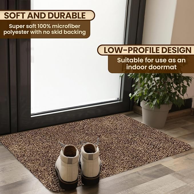 Premium Microfiber Indoor Door Mat – 20"x30" Washable Entry Mat, Waterproof - Image 2