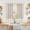 YoungsTex Cafe Linen Curtains 40 Inches Long by YoungsTex