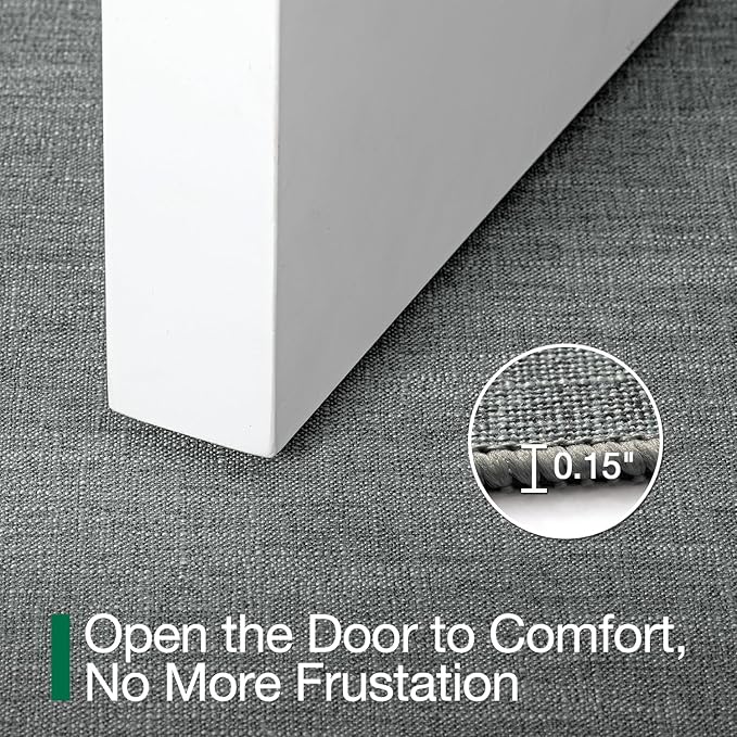 LUMI Ultra Thin Door Mat for Entryway, Easy Clean Welcome Entrance Mat for - Image 4