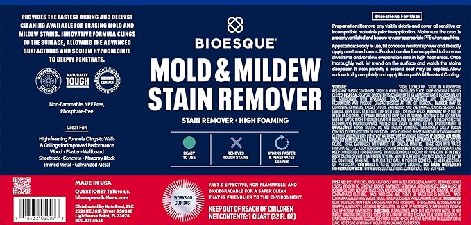 Bioesque Mold & Mildew Stain Remover, 1 Gallon - Image 3