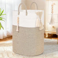 Woven Laundry Basket for Clothes, 100L Large Rectangle Laundry Hampers by WENMER