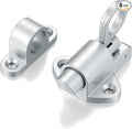 8 Packs Self-Closing Latches，Silver Gray Spring Door Lock，Resilient Bolt Latch by INIRET