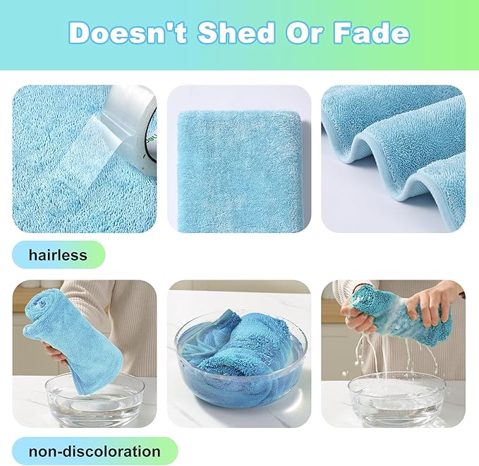 JOYMOOP Microfiber Towels for Cars, 3 Pack 35.4" x 23.6" Car Drying Towel - Image 4