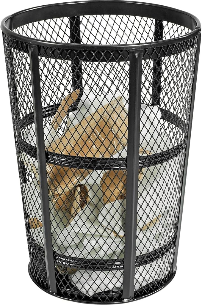 Global Industrial Outdoor Metal Trash Container Black, 48 Gallon - Image 4