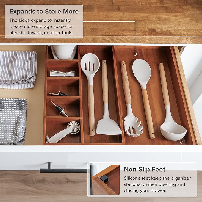 KitchenEdge Adjustable Kitchen Drawer Organizer - Image 6