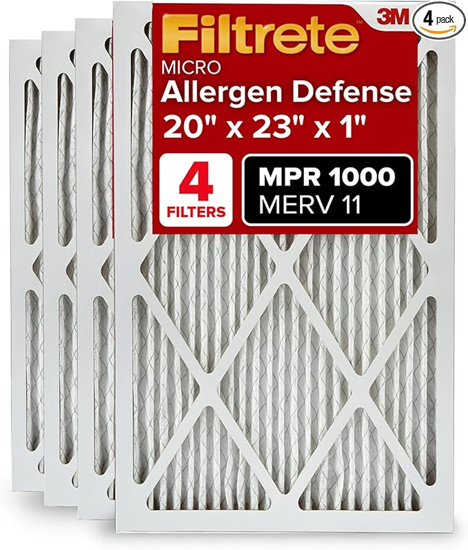 Filtrete 20x23x1 AC Furnace Air Filter, MERV 11, MPR 1000, Micro Allergen by Filtrete