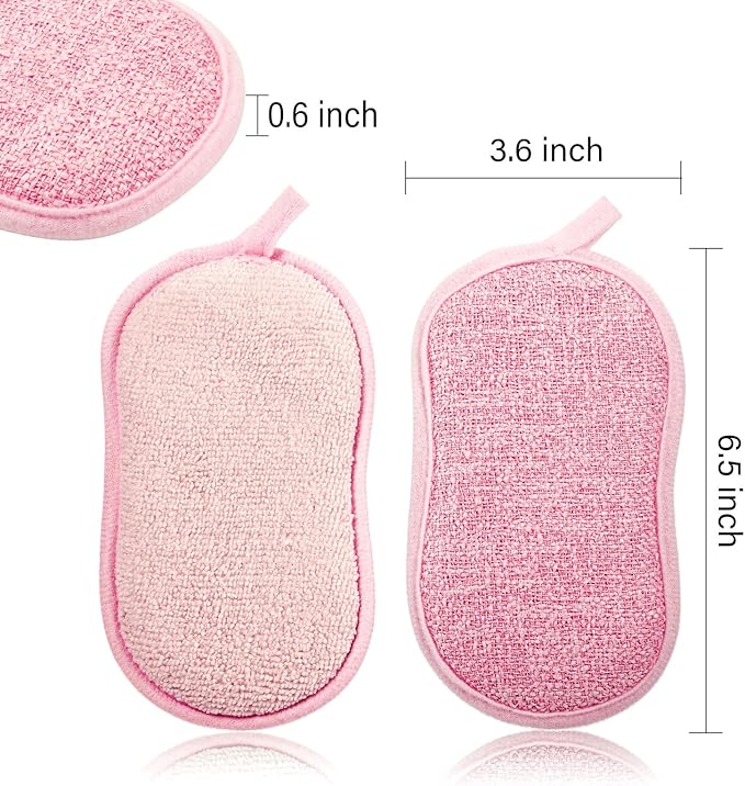 Boao 10 Pieces Multipurpose Kitchen Scrub Sponges, Non-Scratch Microfiber Scrub - Image 2