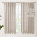 YoungsTex Short Linen Curtains 45 Inch Length by YoungsTex