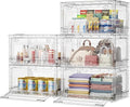 BROVIEW Clear Stackable Storage Bins Drawers, Open Front Large Plastic Storage by BROVIEW-EnjoytheArtofLife