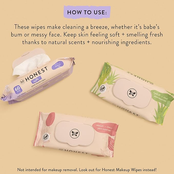 The Honest Company Hydrate and Cleanse Naturally Scented Wipes Cleansing - Image 3