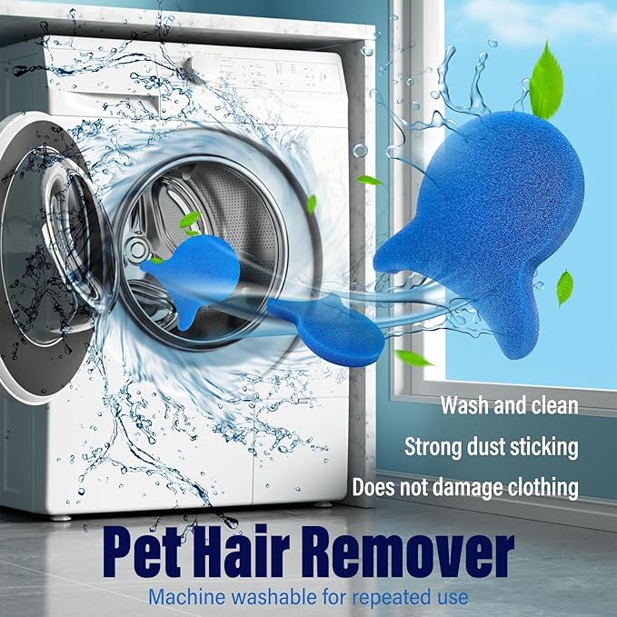Pet Hair Remover for Laundry, Reusable Dog & Cat Hair Remover Tool, Effectively - Image 2