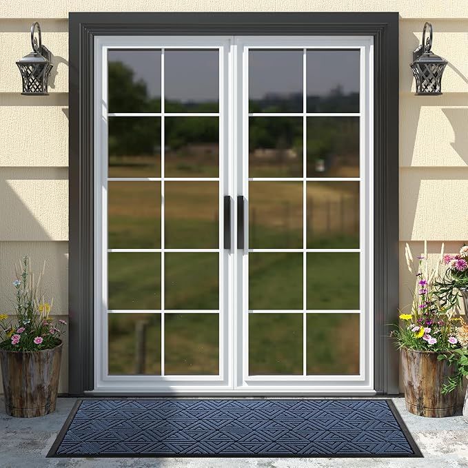 Yimobra Large Door Mat 47x24, All-Weather Waterproof Non-Slip Welcome Matt - Image 3