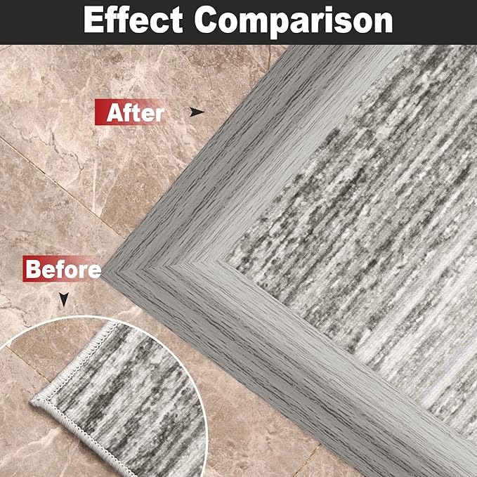 20Ft Carpet Floor Transition Strip, Self Adhesive Floor Edging Trim Strip - Image 7