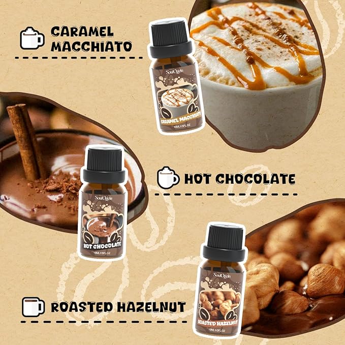 Coffee Fragrance Oils Set, Essential Oil - Image 3