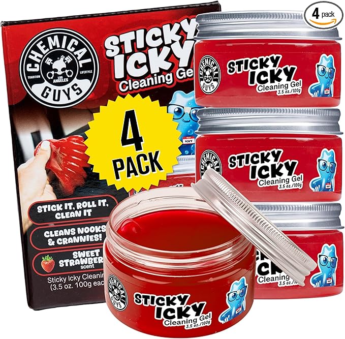 Chemical Guys Sticky Icky Car Cleaning Gel, Automotive Dust Car Crevice Cleaner by ChemicalGuys
