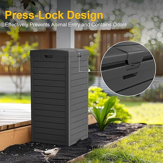 31 Gallon Outdoor Trash Can - Image 6