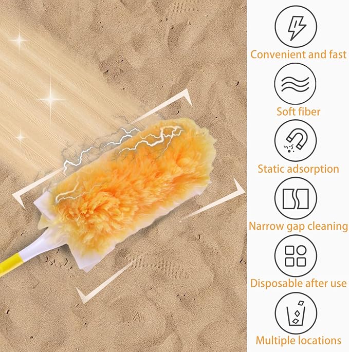 20 Count Heavy Duty Duster Kit for Swiffer Duster, Unscented Disposable Dusters - Image 3