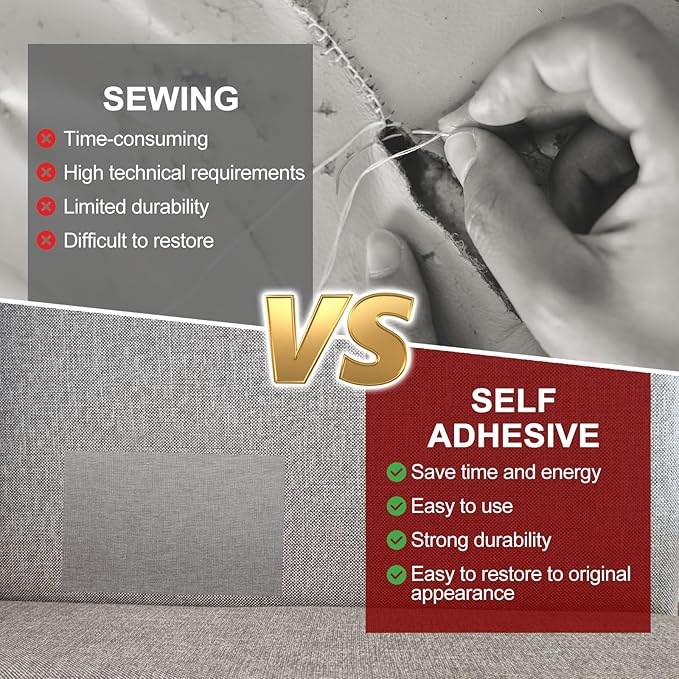 PATIKIL Leather Patches Tape for Furniture, 6.3 x 61 Inch Self Adhesive Vinyl - Image 5