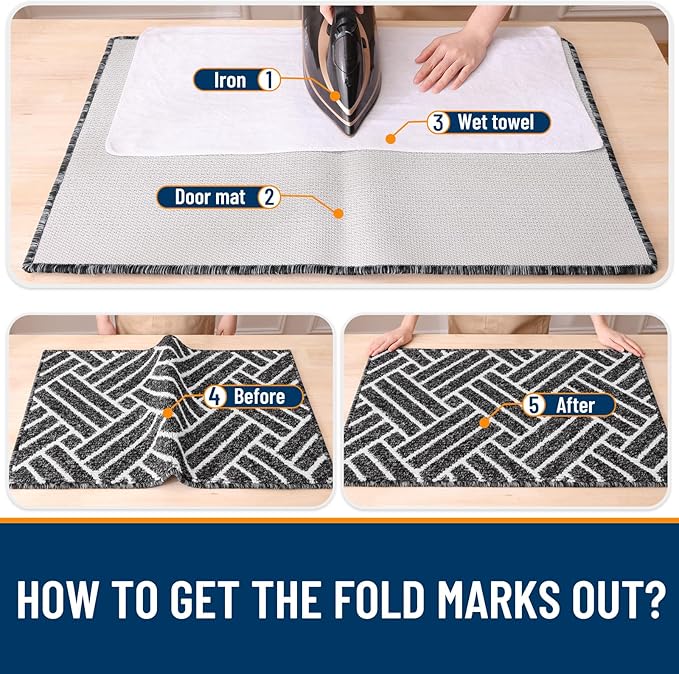 OLANLY Large Indoor Door Mat, 71x47 Inch, Dirt Resistant and Absorbent - Image 8
