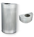 Alpine Half Round Trash Can Open Top by AlpineIndustries