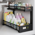 1 Pack 19IN Depth Under Sink Storage Organizer, Large 2-Tier Elegant Mesh Pull by UnderSinkOrganizer