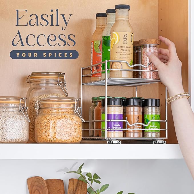 Pull Out Cabinet Organizer for Spices, Cans - Image 7