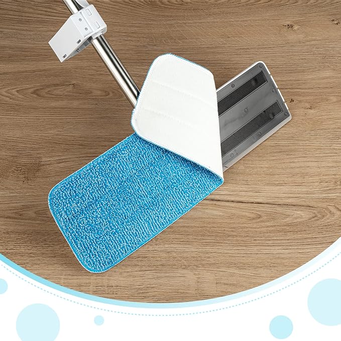 Microfiber Mop Pads, 18.5 x 6.3 Inch Reusable and Washable Spray Mop Pads - Image 4