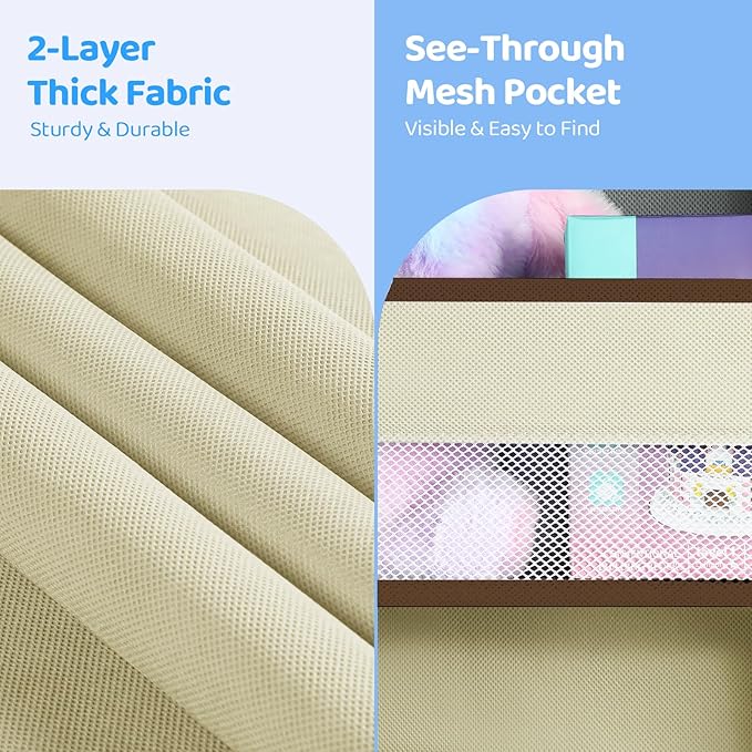 Yecaye 2 Pack 4 Tier Over the Door Organizer, Foldable Portable Baby Essentials - Image 4
