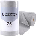 Microfiber Cloth Roll 75 Pack, Tear Away Microfiber Towels 12x12 Inch, Reusable by Unknown