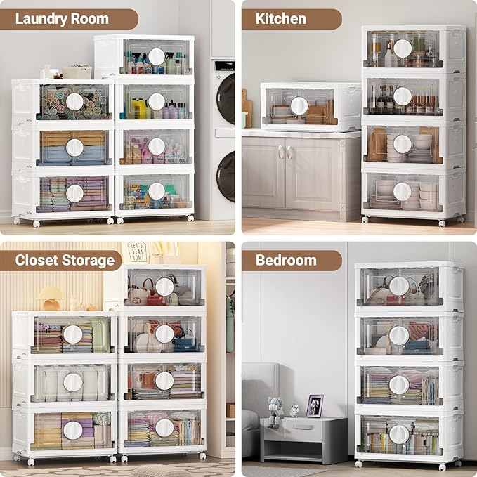 BROVIEW 480Qt Lockable Stackable Storage Bins - Image 7