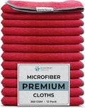 EvaClean Premium Microfiber Cleaning Cloth 16"x16" by Evaclean