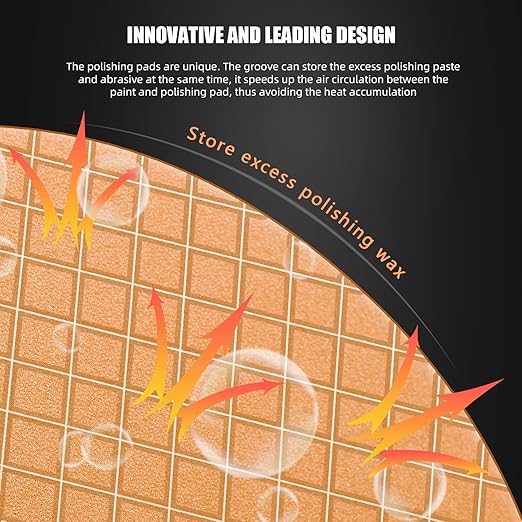 SPTA Orange Light Cut Pad, Buffing Polishing Pads, Polishing and Waxing - Image 6