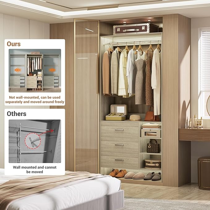 Aheaplus 2.5FT Closet System - Image 5