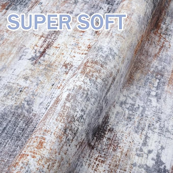 IOHOUZE Abstract Runner Rug 3x10 Ft Washable Runners - Image 6