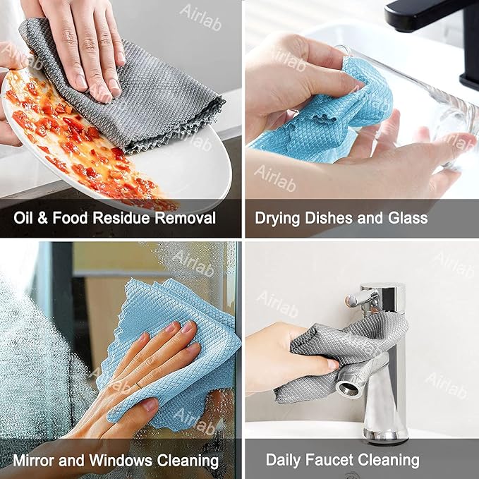 Streak Free Miracle Cleaning Cloths Easy Clean Nanoscale, Microfiber Polishing - Image 7