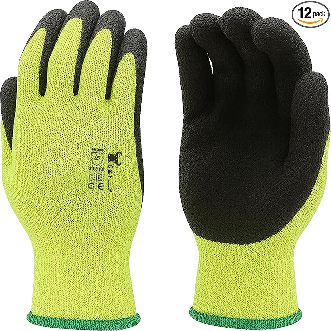 G & F Products G & F 1516 12 Pairs Pack Premium High Visibility Work and by GFProducts
