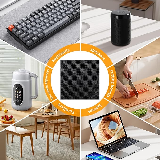 CHUNZEXI Self Adhesive Non Slip Furniture Pads 4”x40” Rubber Floor Protectors - Image 6