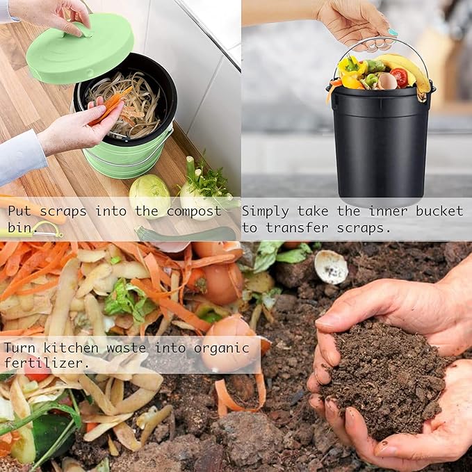 Compost Bin, LALASTAR Countertop Compost Bin - Image 5