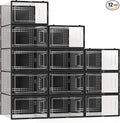 Secret Space 12 Pack XXX Large Shoe Organizer Storage Boxes by SecretSpace